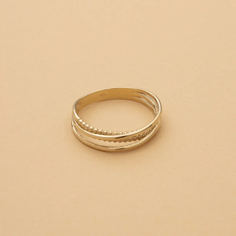 Goldring 14 Karat - dreifach Layer