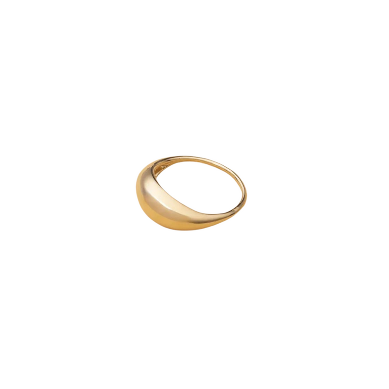 Goldring 14 Karat - Tropfen