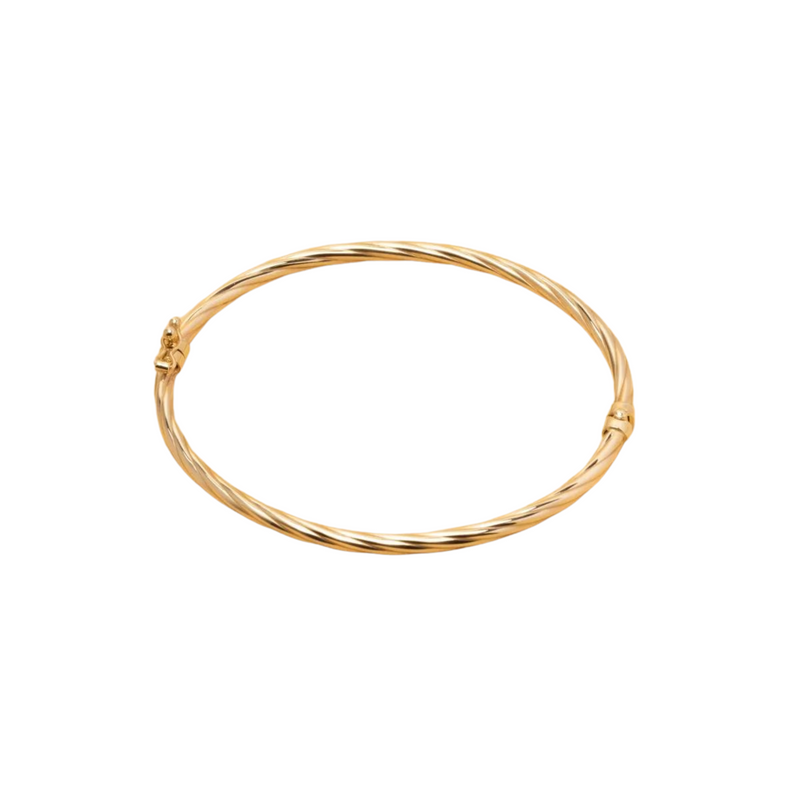 Goldarmband 14 Karat - Armreif gedreht